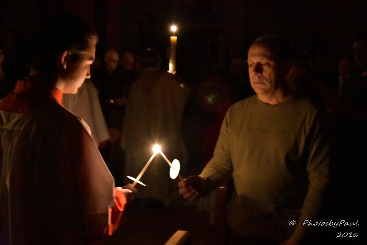 Easter Vigil Lighting of Candles