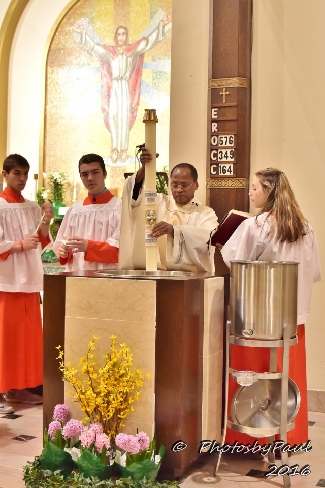 Lighting of Paschal Candle