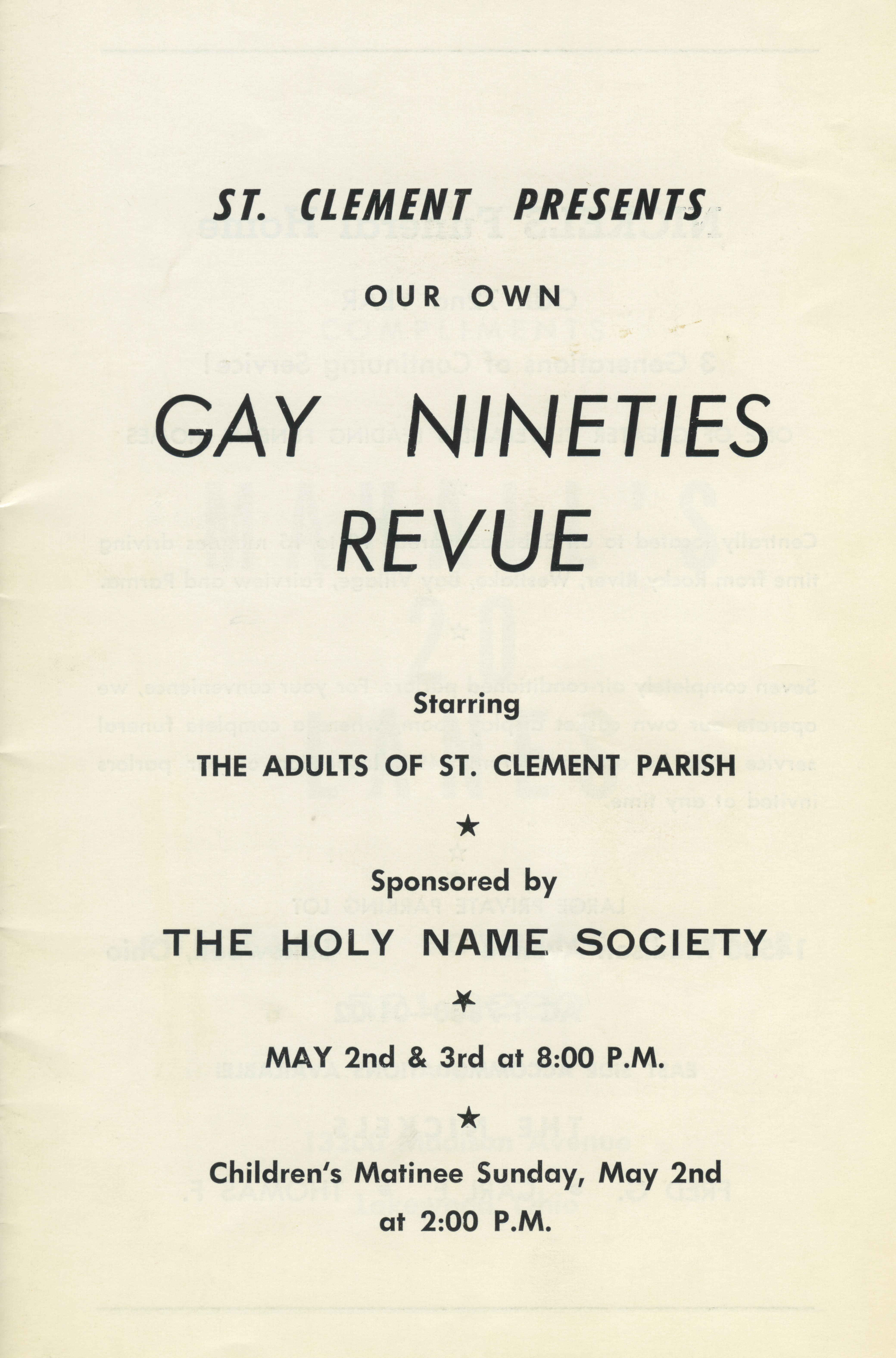 Gay Nineties Revue 1966
