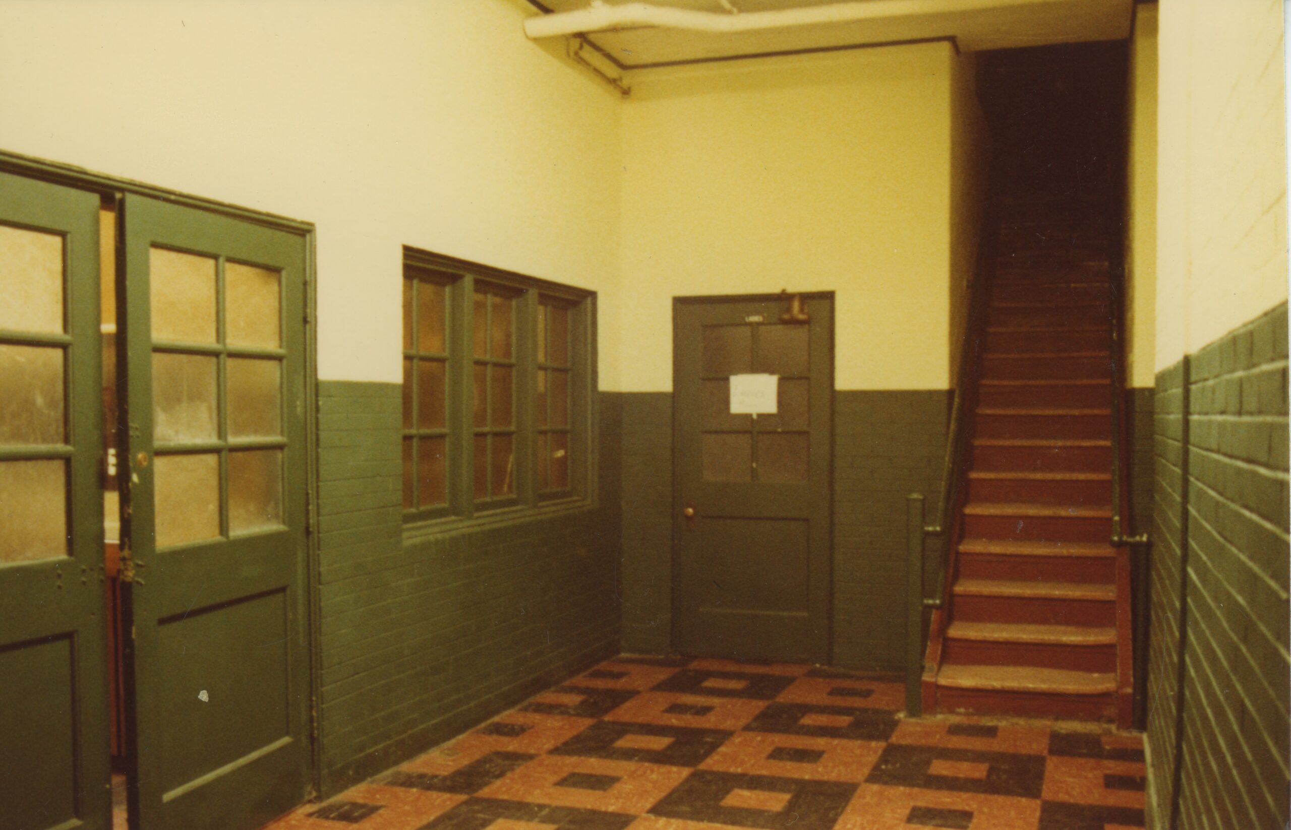 Old Stairs Back of Hall 1982