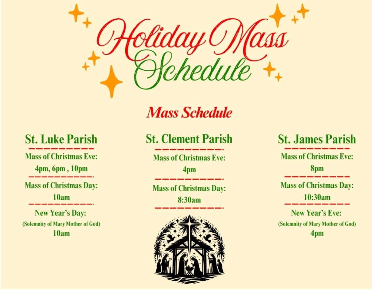St clement christmas mass schedule